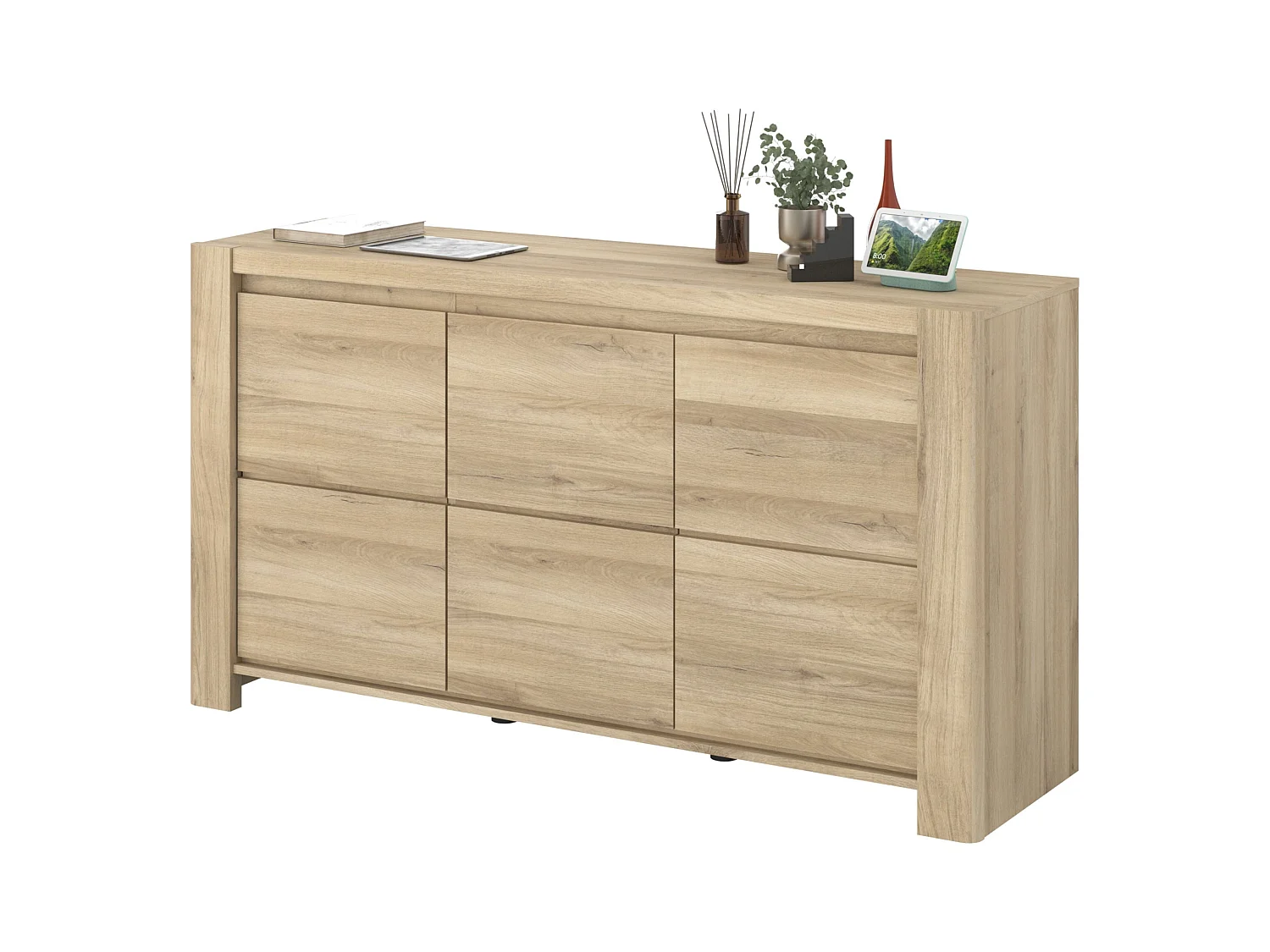 Buffet de salle à manger City en chêne Kronberg 153x83x44 cm Salle à manger moderne