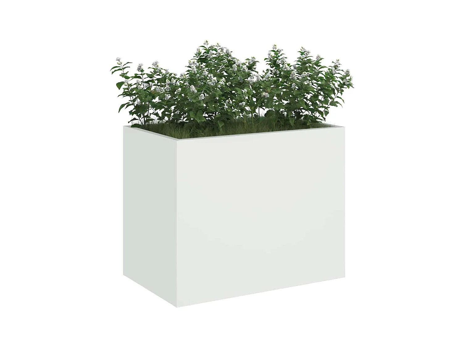 Maceta para Jardín | Jardinera | Macetero Blanco 50 x 32 x 40 cm