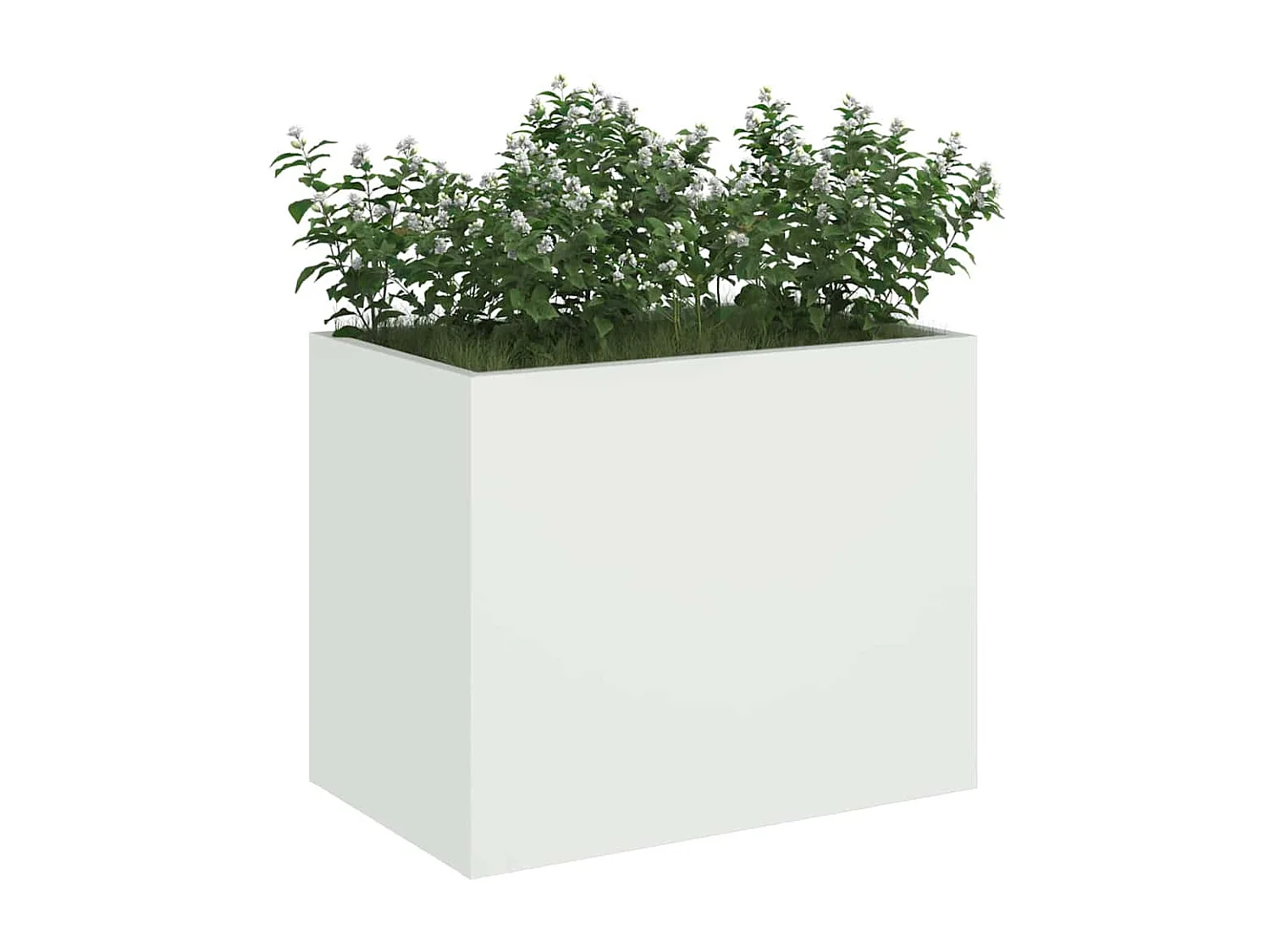 Maceta para Jardín | Jardinera | Macetero Blanco 50 x 32 x 40 cm