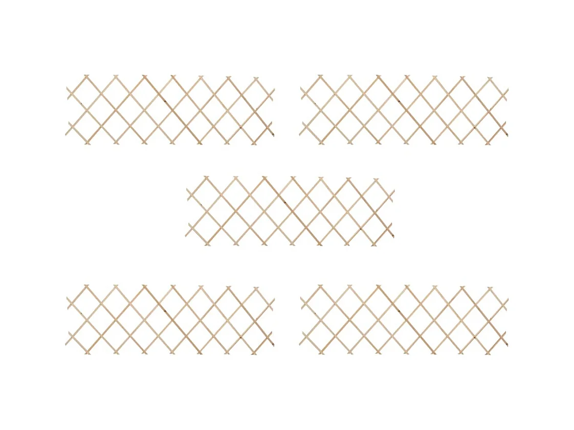 Treillis jardin-Clôture à treillis Bois de sapin 180x60 cm