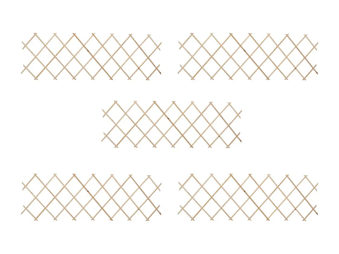 Treillis jardin-Clôture à treillis Bois de sapin 180x60 cm