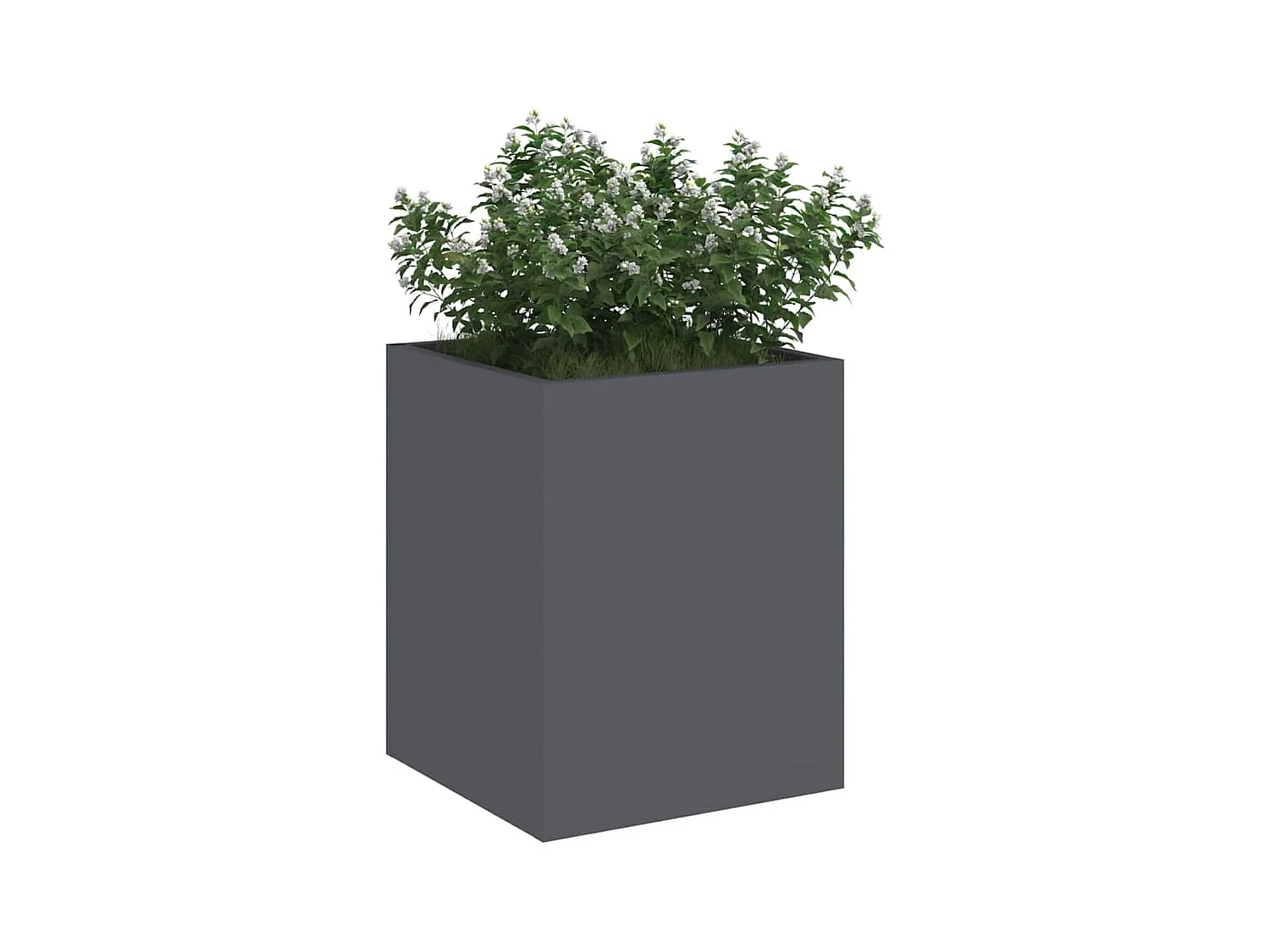 Maceta para Jardín | Jardinera | Macetero Antracita Acero laminado en frío