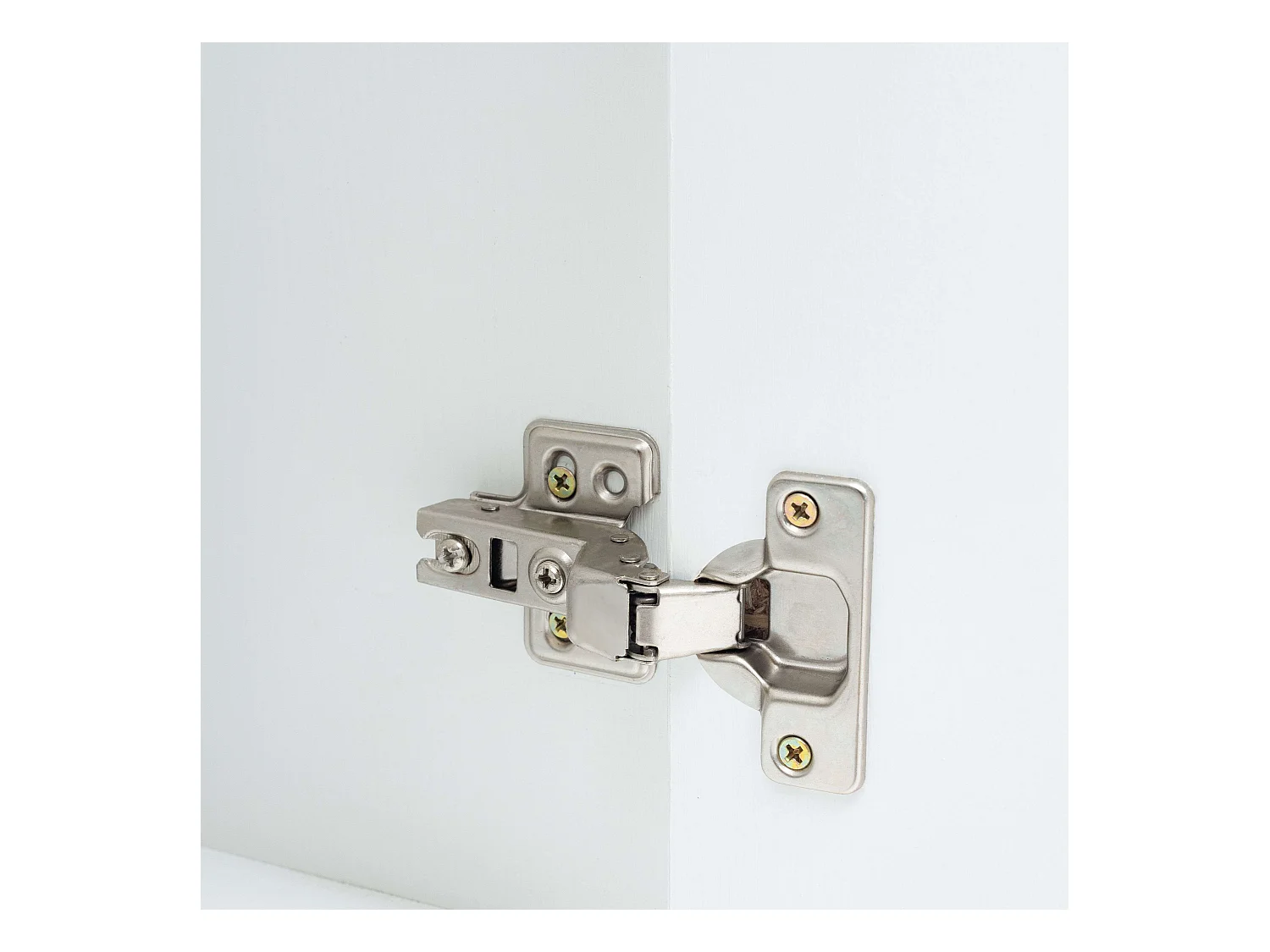 Buffet Anzio 3 portes, pieds en pin, 140 x 68 x 35 cm, blanc mat