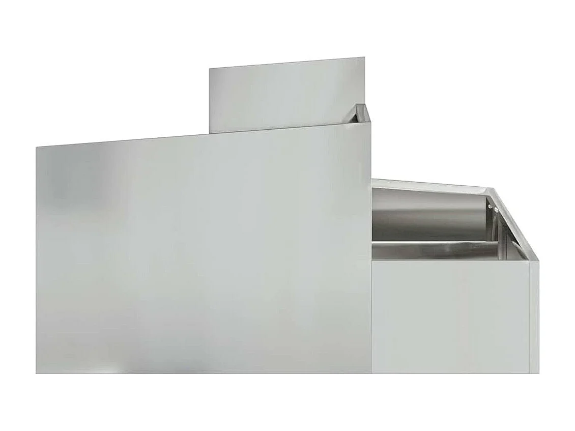 Cache-pot de jardin | Jardinière Argent 80 x 80 x 50 cm Acier galvanisé