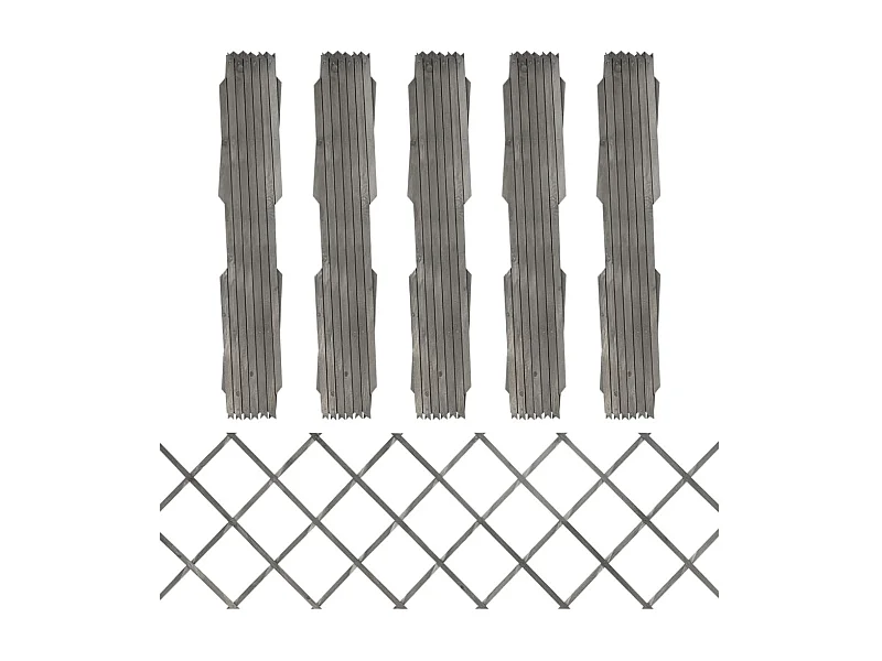 Treillis jardin-Clôture à treillis Gris Bois de sapin massif 180x60 cm