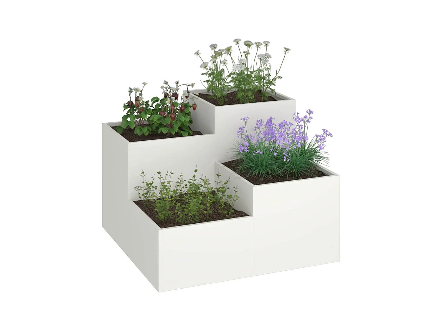 Maceta para Jardín | Jardinera | Macetero 80 x 80 x 60 cm Acero