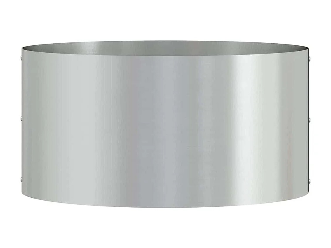 Cache-pot de jardin | Jardinière Argent 40 x 40 x 20 cm Acier galvanisé