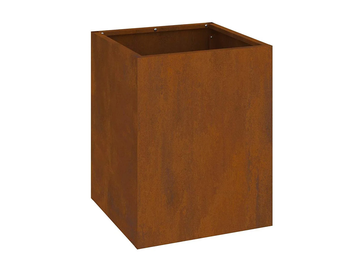 Cache-pot de jardin | Jardinière Marron 32 x 32 x 40 cm Acier vieilli