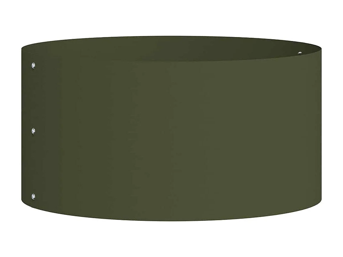 Maceta para Jardín | Jardinera | Macetero Verde oliva 40 x 40 x 20 cm Acero