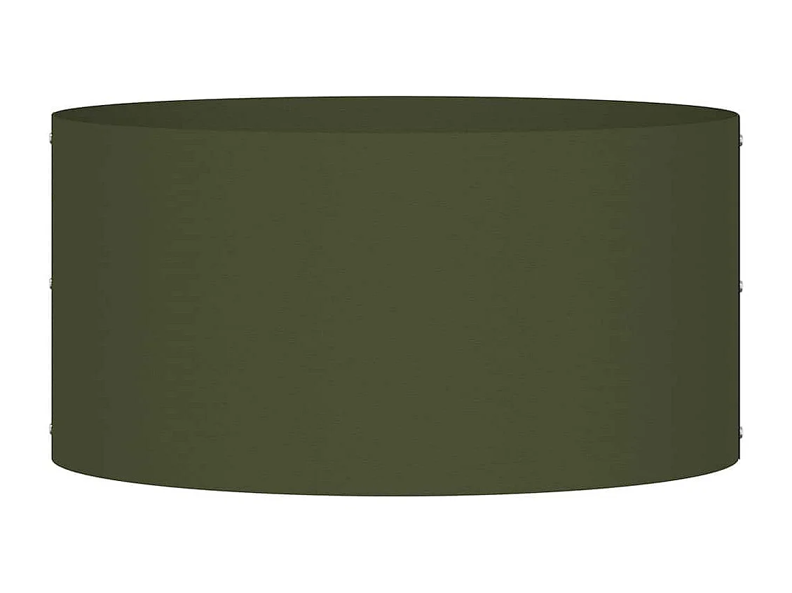 Maceta para Jardín | Jardinera | Macetero Verde oliva 40 x 40 x 20 cm Acero