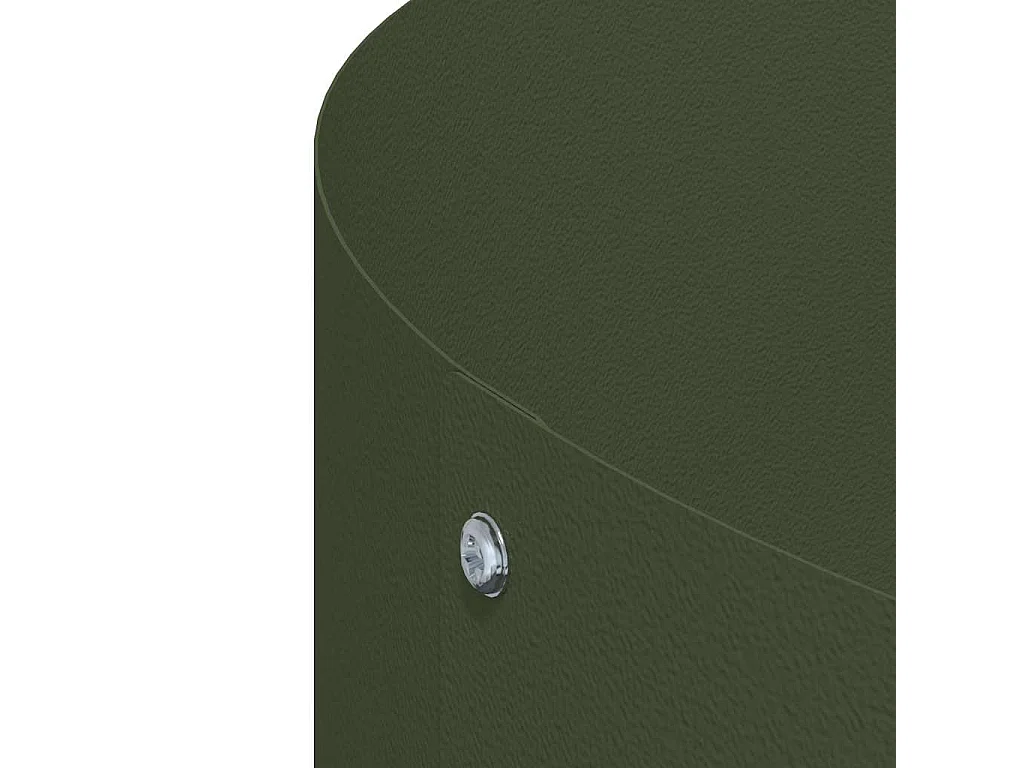 Cache-pot de jardin | Jardinière Vert olive 40 x 40 x 20 cm Acier