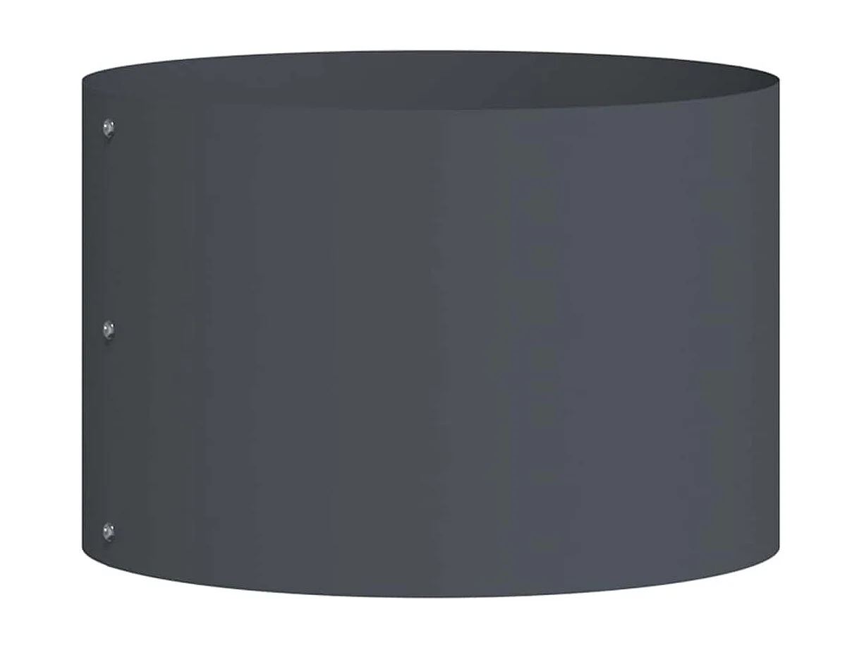 Maceta para Jardín | Jardinera | Macetero Antracita 30 x 30 x 20 cm Acero