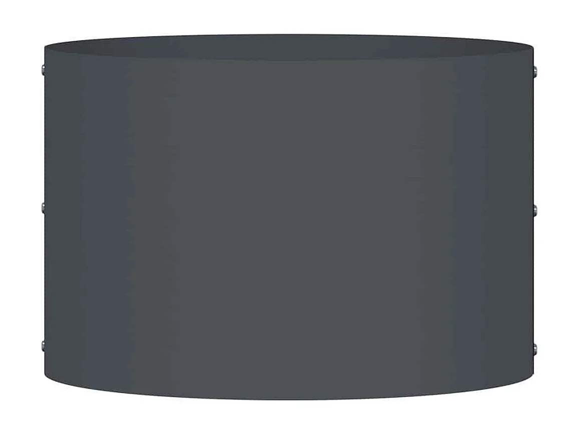 Maceta para Jardín | Jardinera | Macetero Antracita 30 x 30 x 20 cm Acero