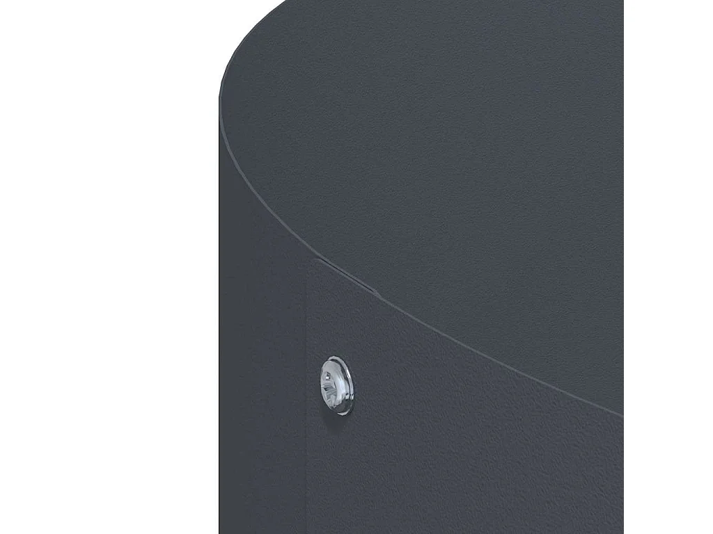 Cache-pot de jardin | Jardinière Anthracite 30 x 30 x 20 cm Acier