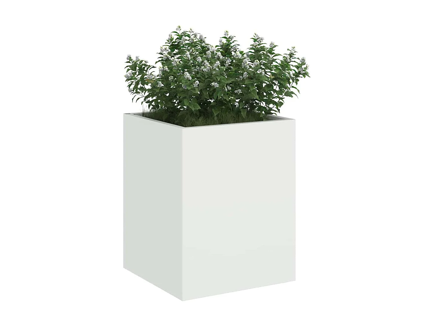 Maceta para Jardín | Jardinera | Macetero Blanco 32 x 32 x 40 cm