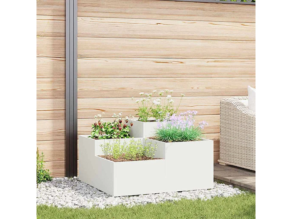 Maceta para Jardín | Jardinera | Macetero 80 x 80 x 48 cm Acero