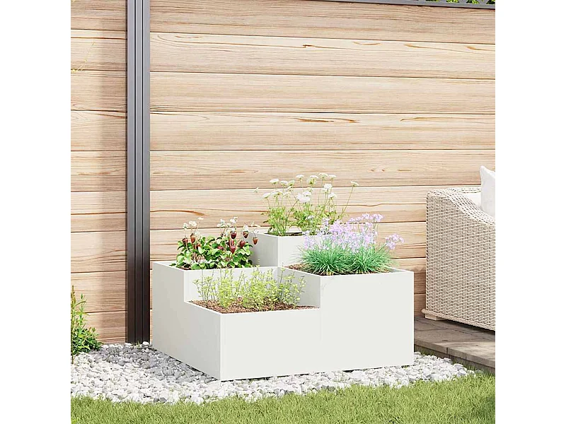 Maceta para Jardín | Jardinera | Macetero 80 x 80 x 48 cm Acero