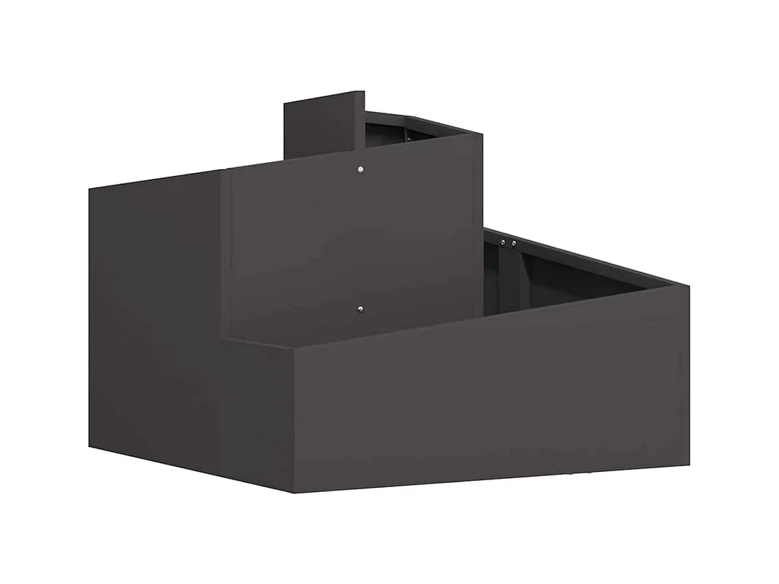 Cache-pot de jardin | Jardinière Noir 60 x 60 x 50 cm Acier