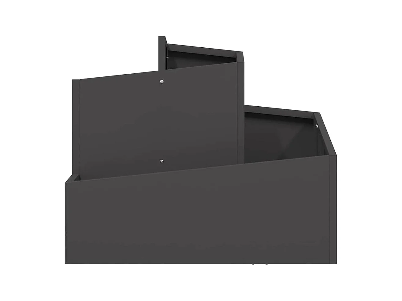 Cache-pot de jardin | Jardinière Noir 60 x 60 x 50 cm Acier