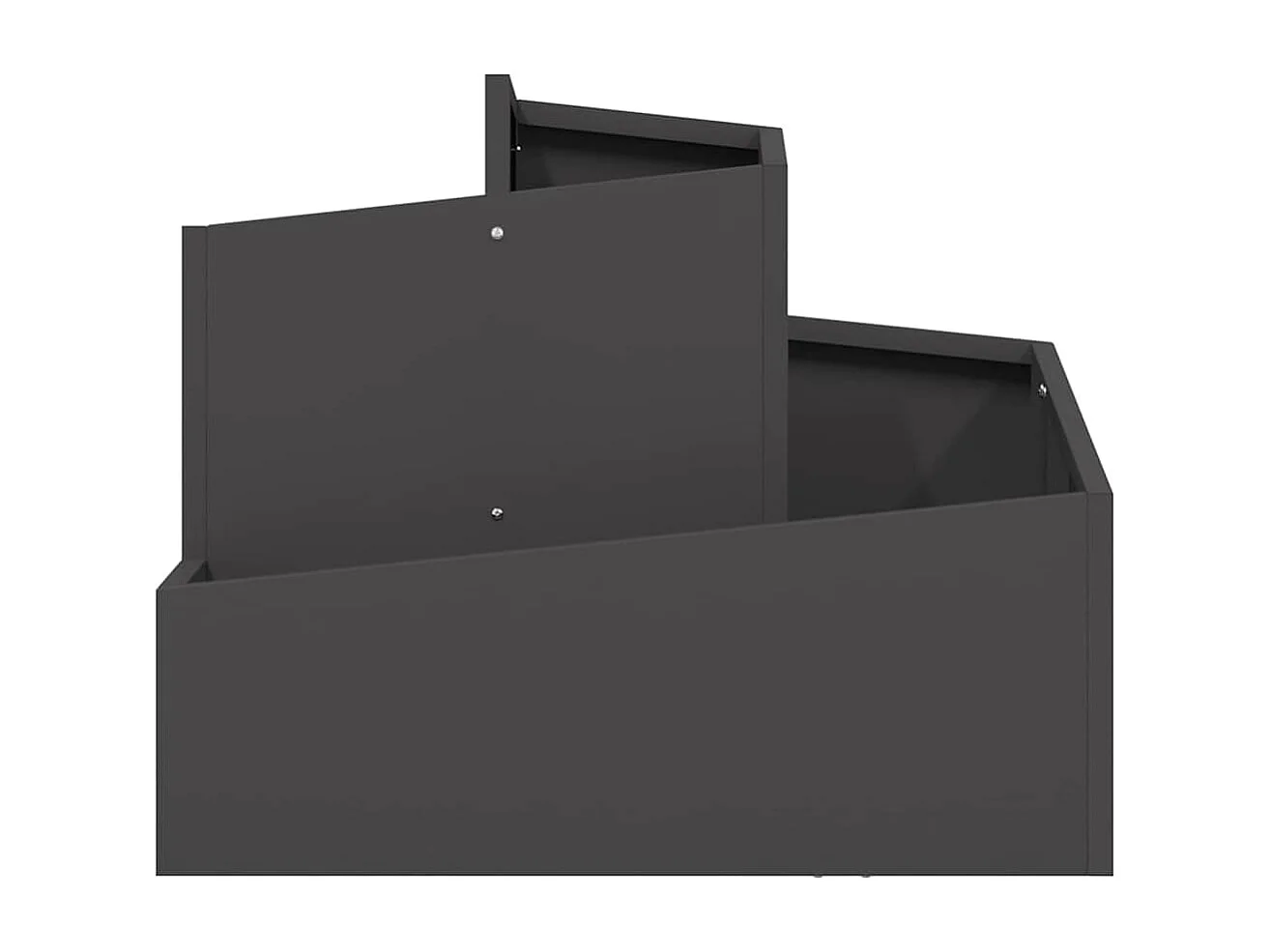 Cache-pot de jardin | Jardinière Noir 60 x 60 x 50 cm Acier