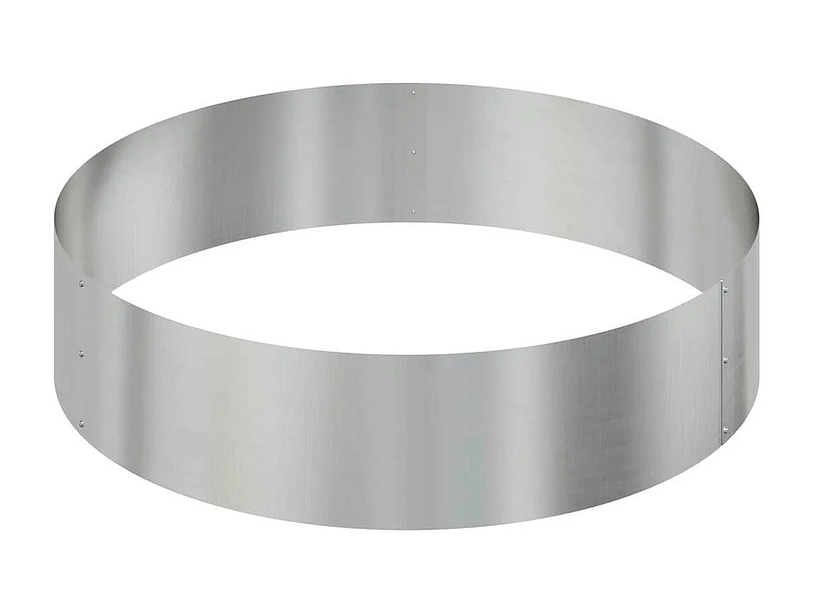 Maceta para Jardín | Jardinera | Macetero Plateado 90 x 90 x 20 cm Acero galvanizado