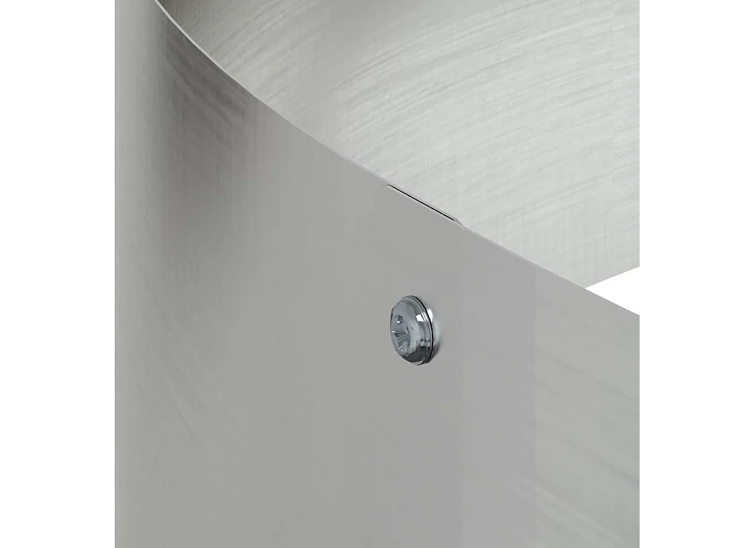 Maceta para Jardín | Jardinera | Macetero Plateado 90 x 90 x 20 cm Acero galvanizado