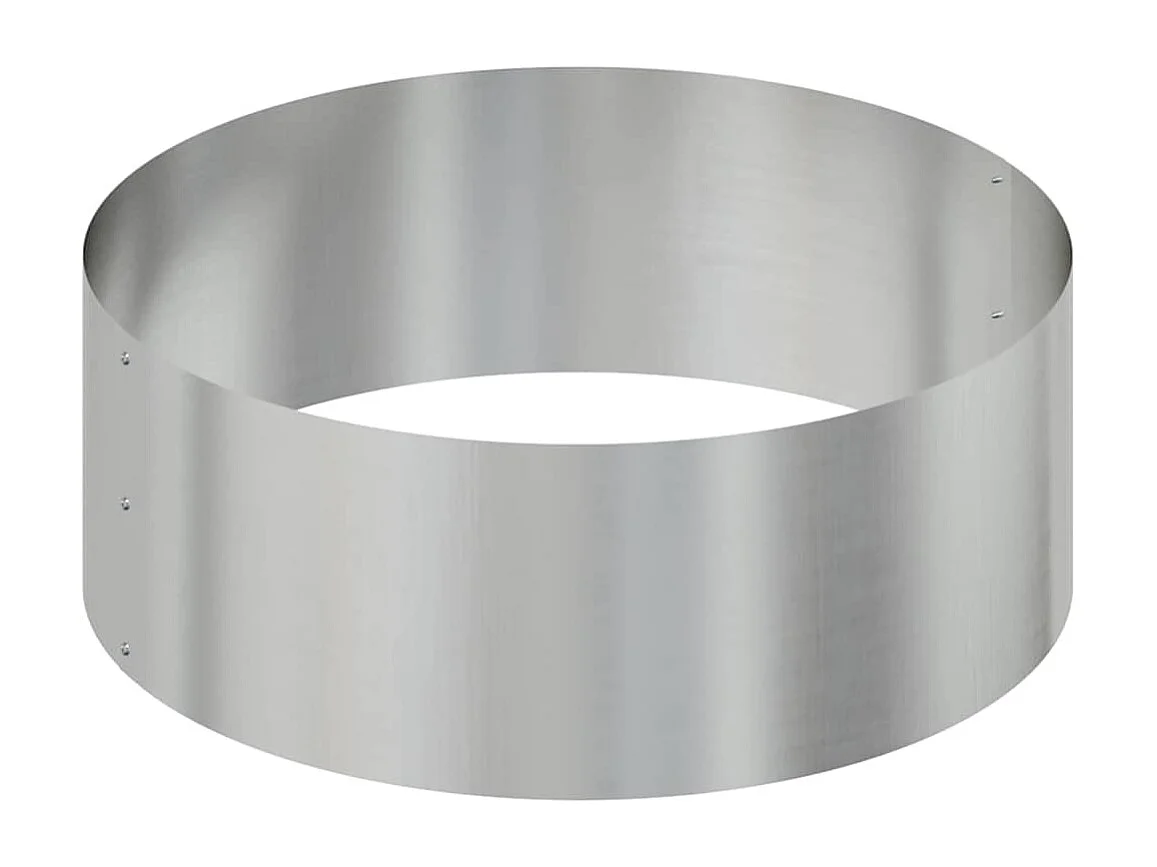 Cache-pot de jardin | Jardinière Argent 90 x 90 x 20 cm Acier galvanisé