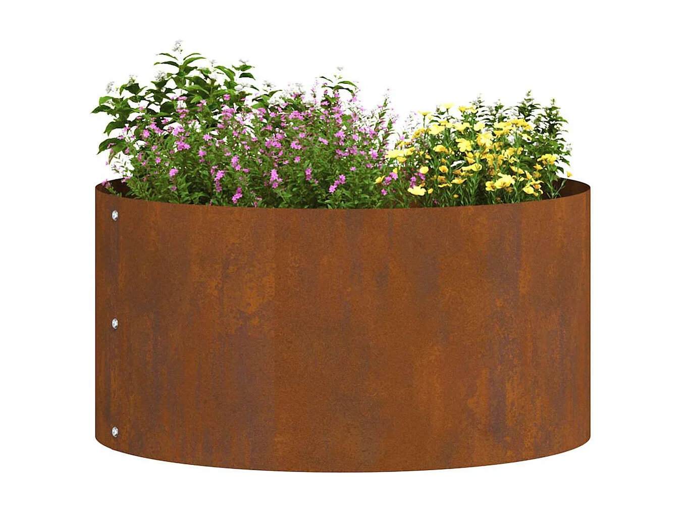 Maceta para Jardín | Jardinera | Macetero Marrón 40 x 40 x 20 cm Acero oxidado