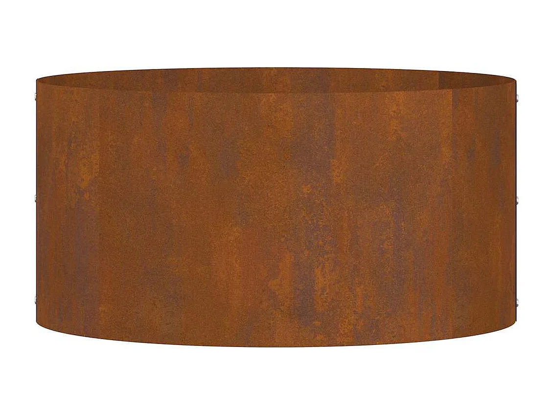 Cache-pot de jardin | Jardinière Marron 40 x 40 x 20 cm Acier cuivré