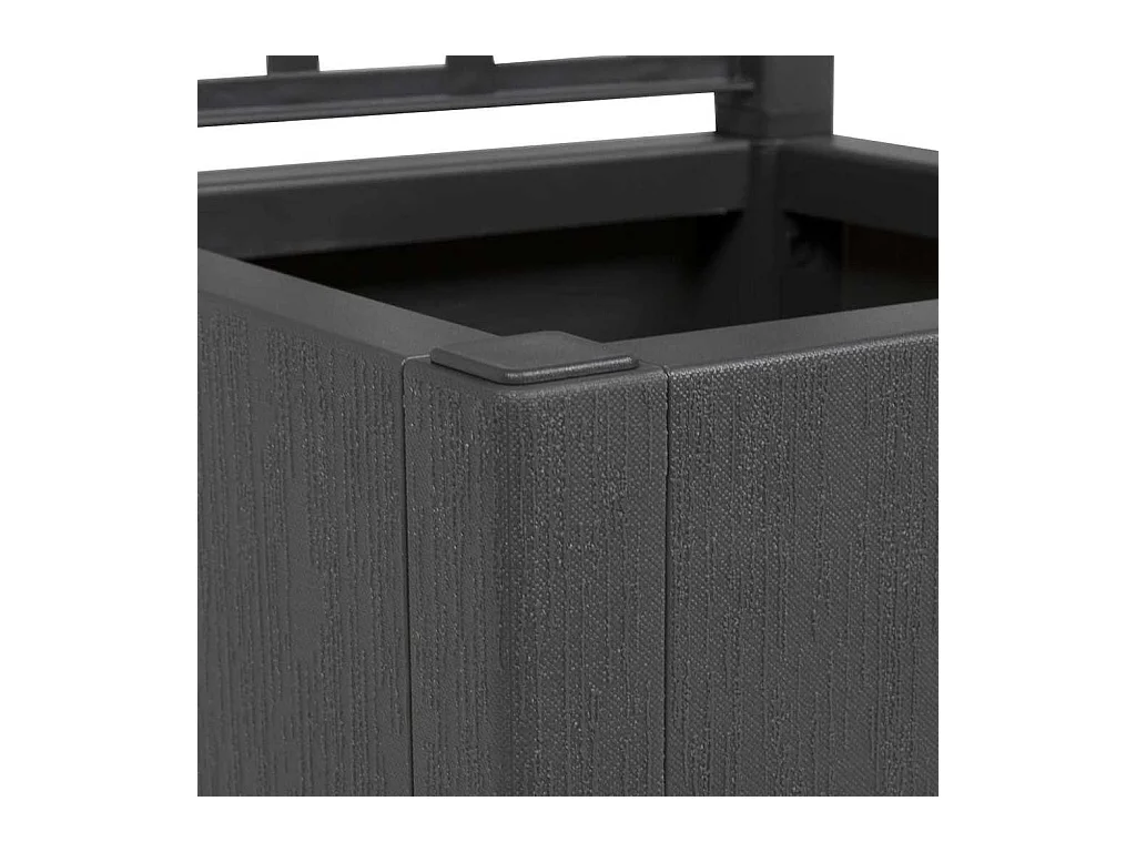 Cache-pot de jardin | Jardinière Anthracite 36 x 36 x 140 cm Polypropylène