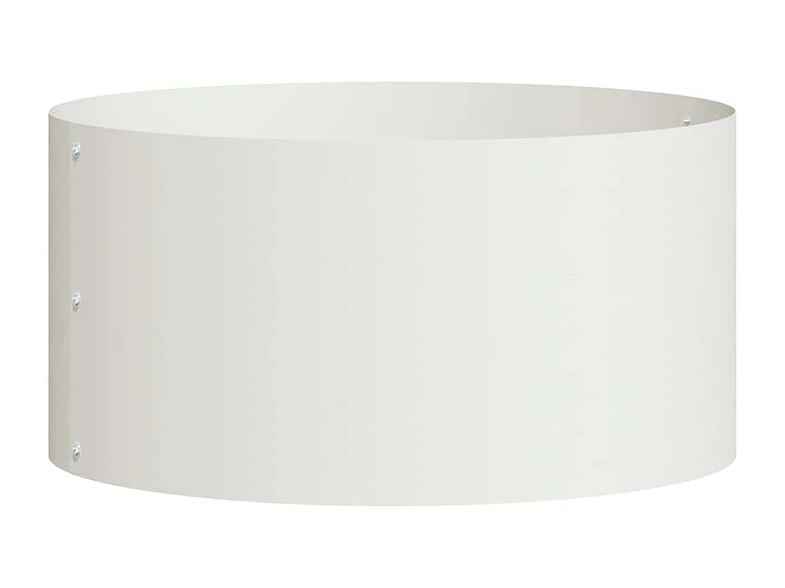 Maceta para Jardín | Jardinera | Macetero Blanco 40 x 40 x 20 cm Acero