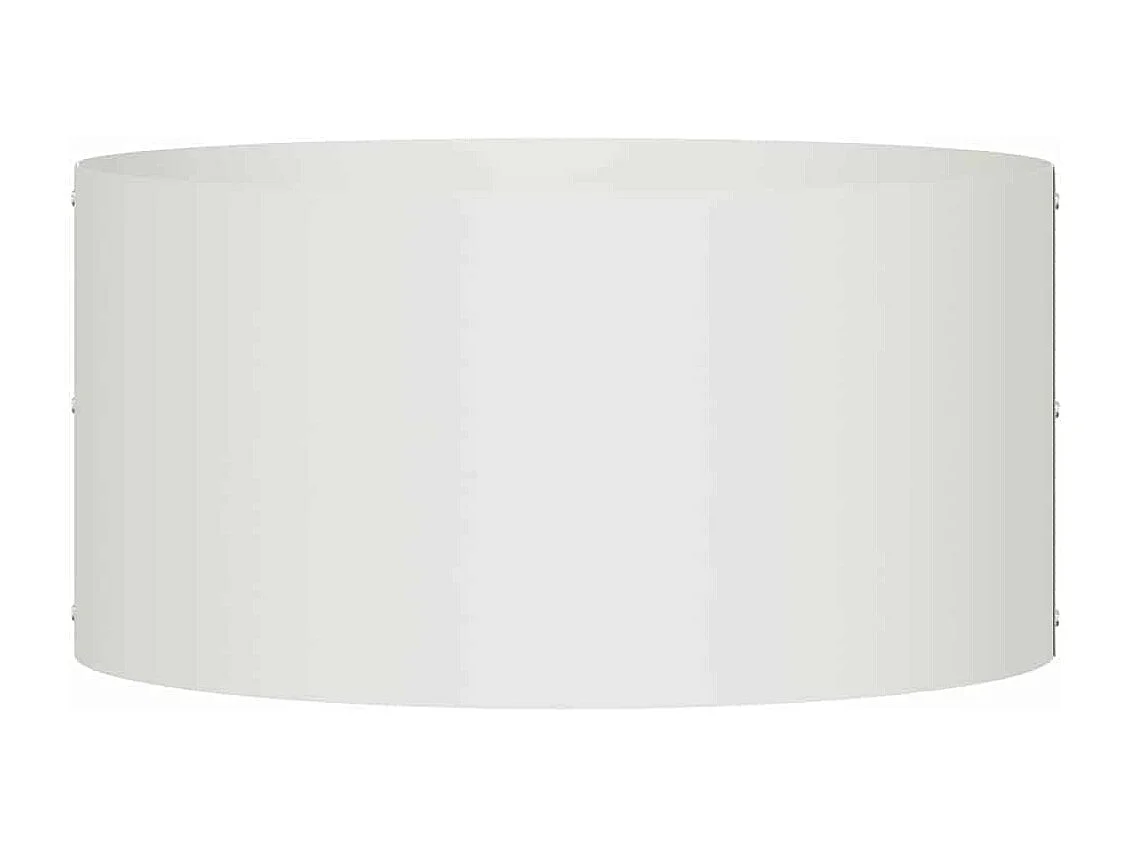 Maceta para Jardín | Jardinera | Macetero Blanco 40 x 40 x 20 cm Acero