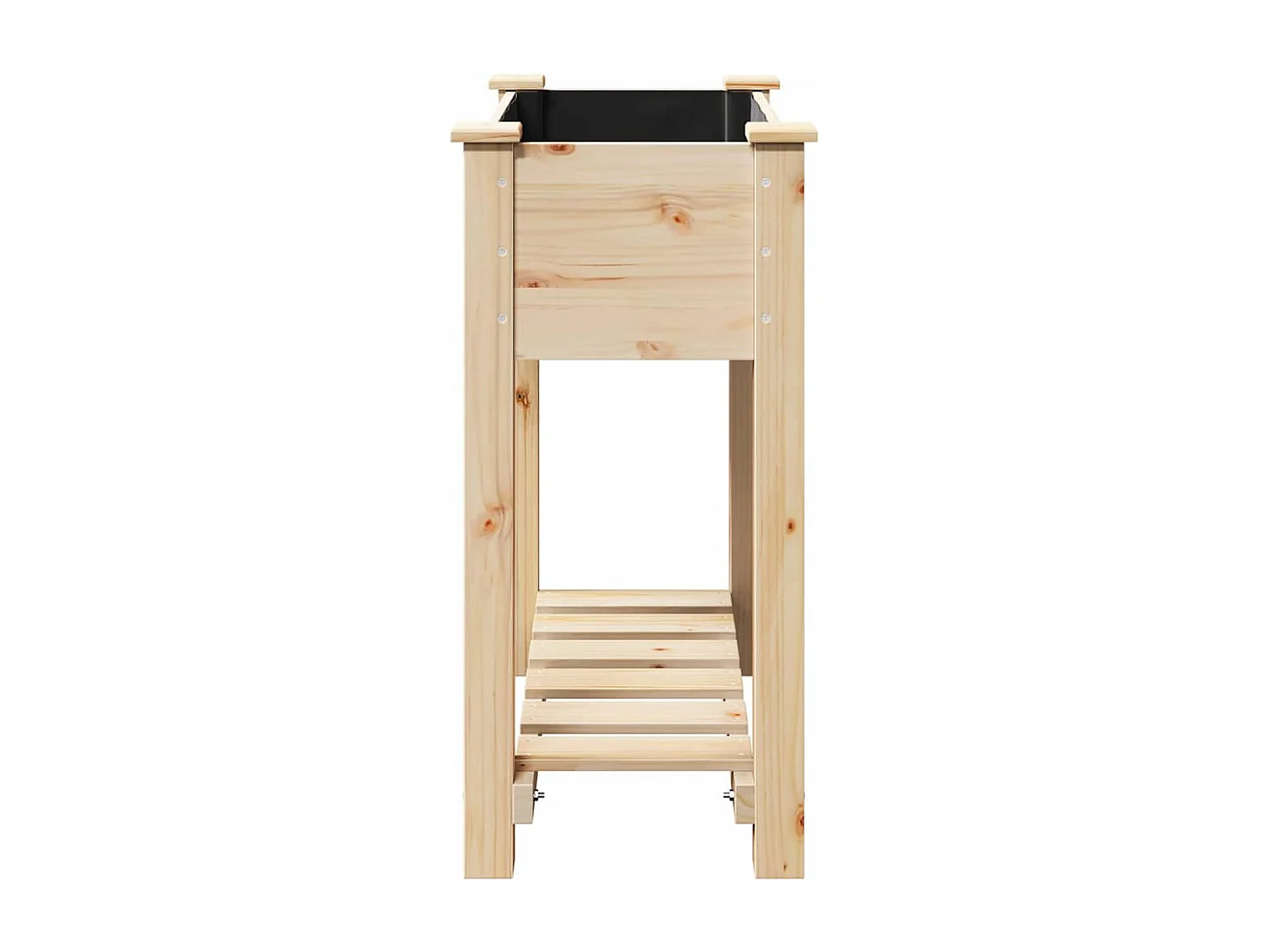 Cache-pot de jardin | Jardinière avec étagère Beige 71 x 37 x 76.5 cm