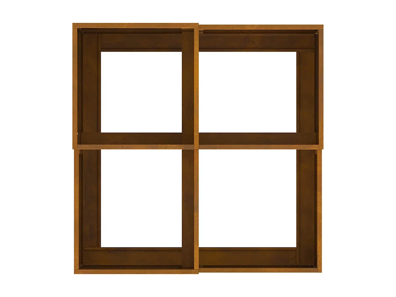 Cache-pot de jardin | Jardinière Rouillé 100 x 100 x 48 cm