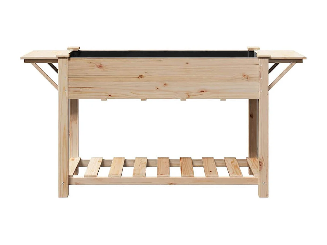 Cache-pot de jardin | Jardinière avec étagère Beige 155 x 59 x 76.5 cm