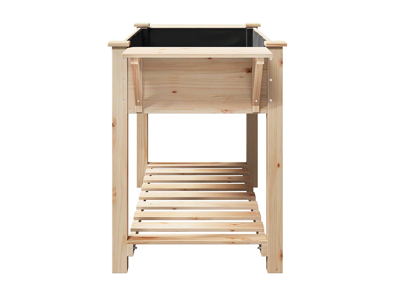 Cache-pot de jardin | Jardinière avec étagère Beige 155 x 59 x 76.5 cm