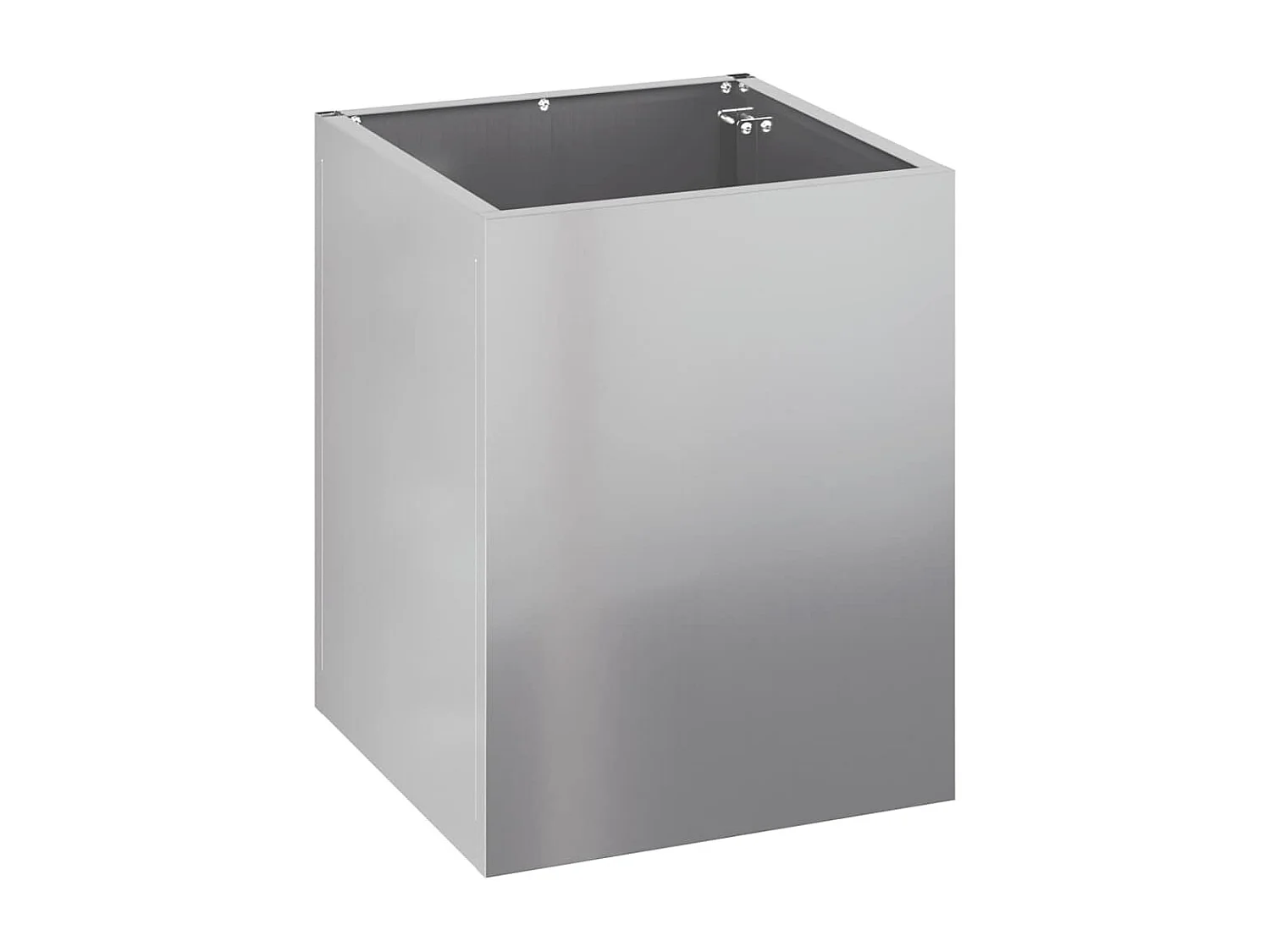 Maceta para Jardín | Jardinera | Macetero Plateado Acero galvanizado