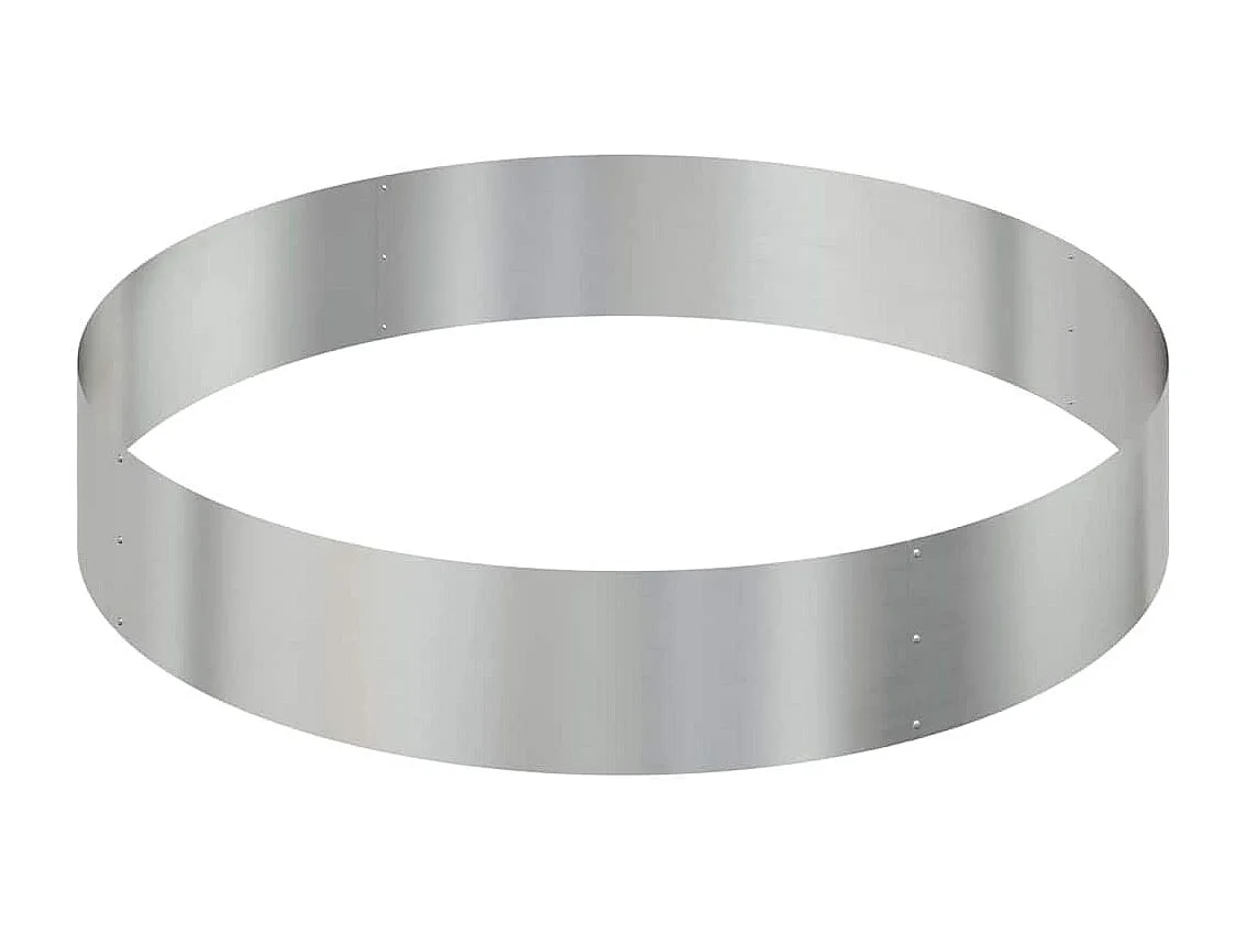 Cache-pot de jardin | Jardinière Argent 120 x 120 x 20 cm Acier galvanisé