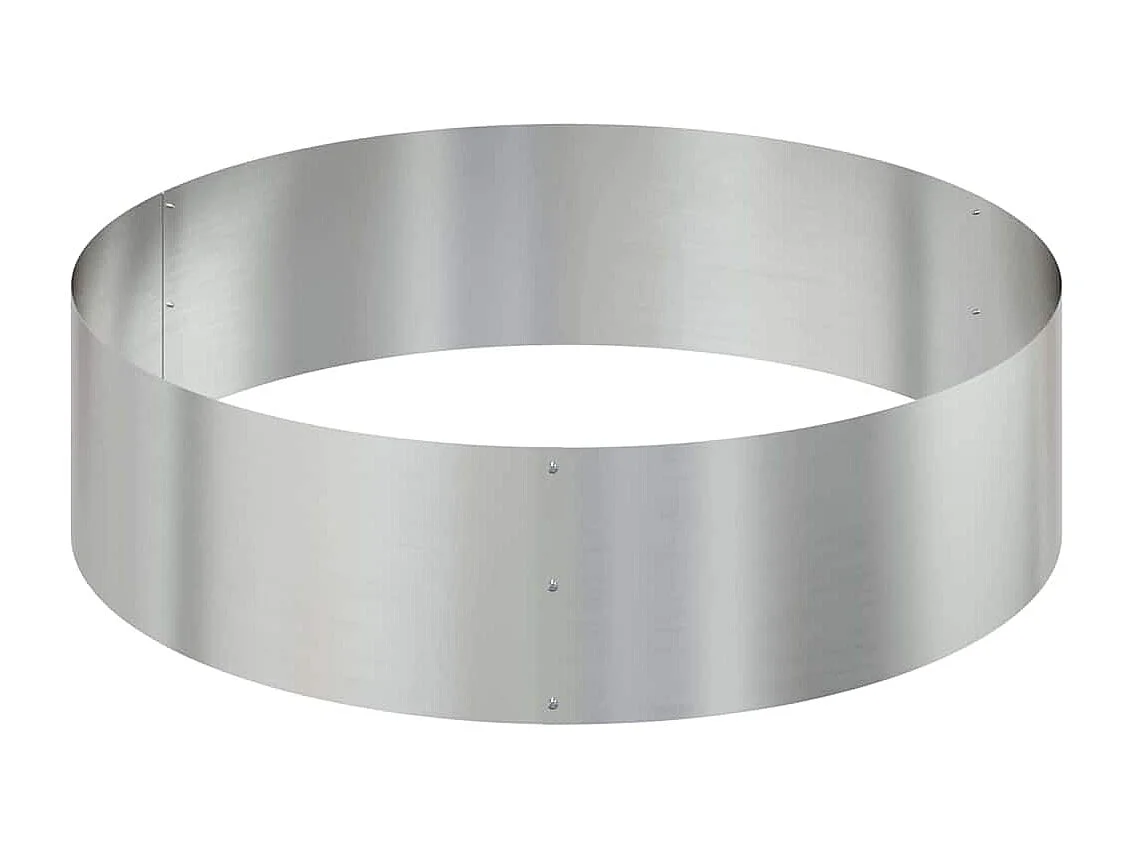 Cache-pot de jardin | Jardinière Argent 120 x 120 x 20 cm Acier galvanisé