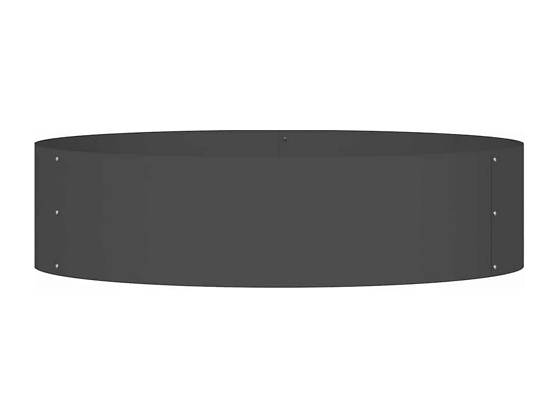 Cache-pot de jardin | Jardinière Noir 80 x 80 x 20 cm Acier