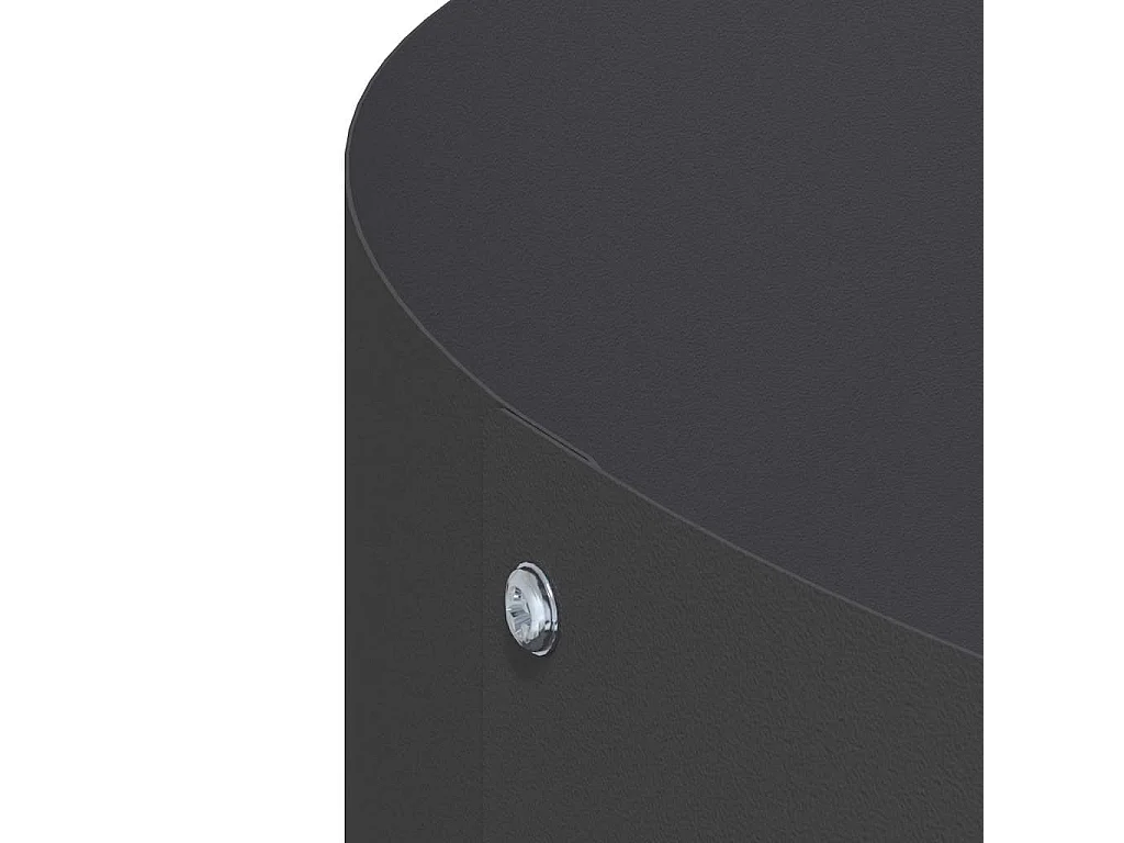 Cache-pot de jardin | Jardinière Noir 80 x 80 x 20 cm Acier