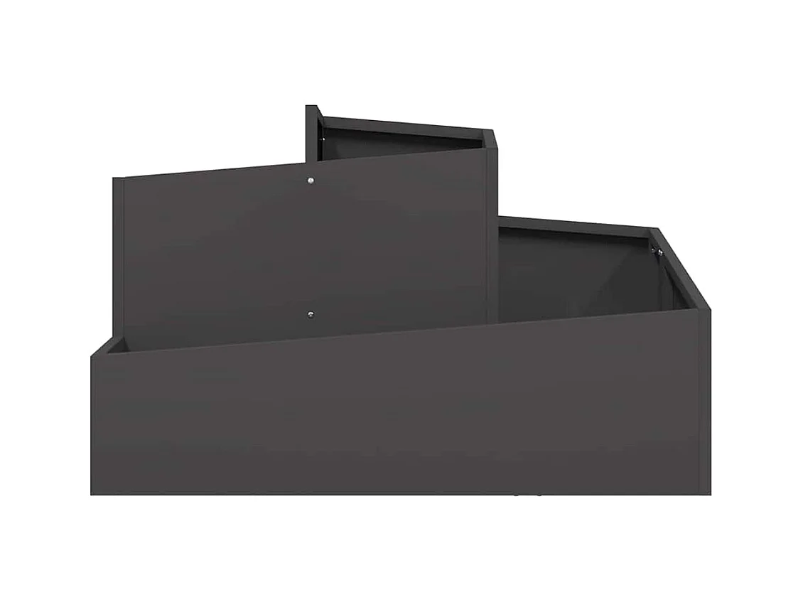 Maceta para Jardín | Jardinera | Macetero Negro 80 x 80 x 50 cm Acero laminado en frío