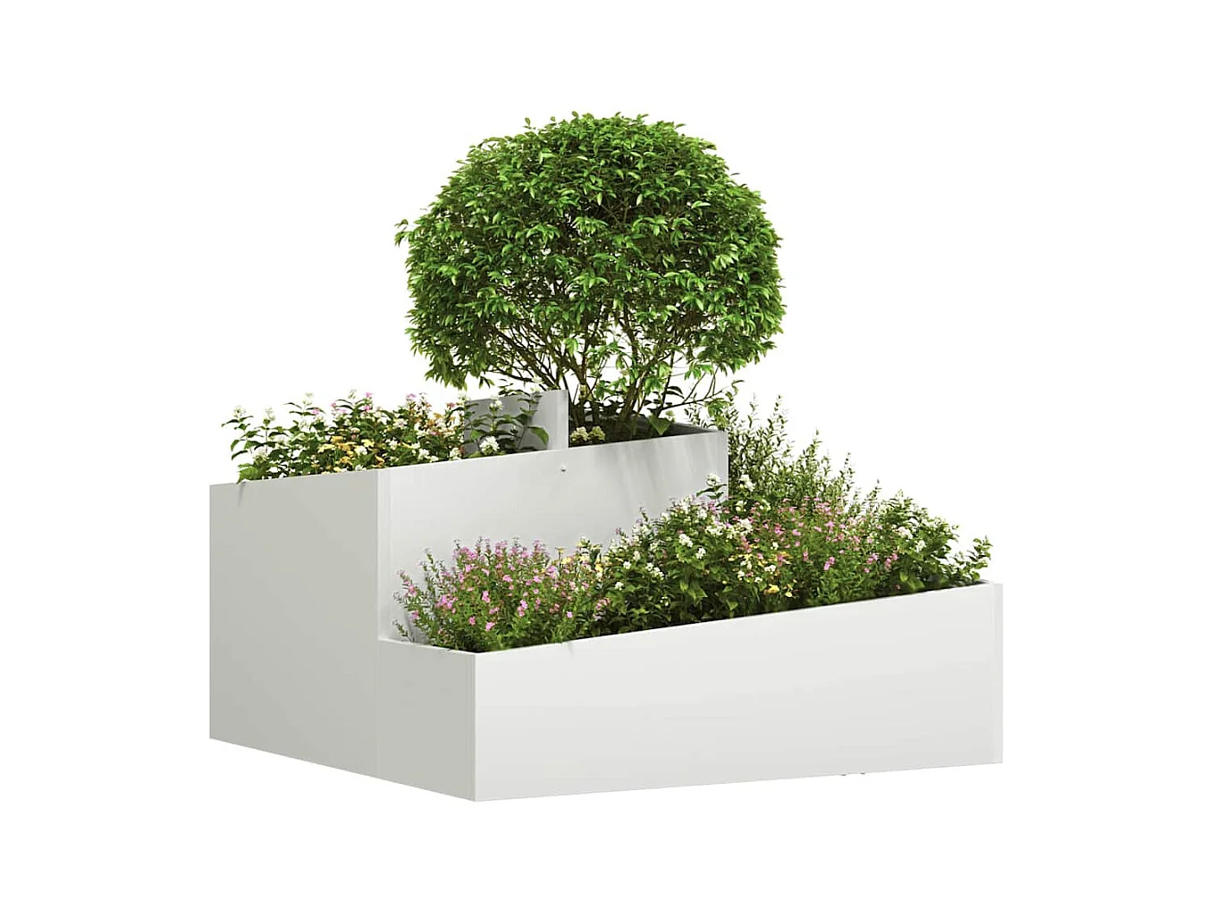 Maceta para Jardín | Jardinera | Macetero Blanco 80 x 80 x 50 cm