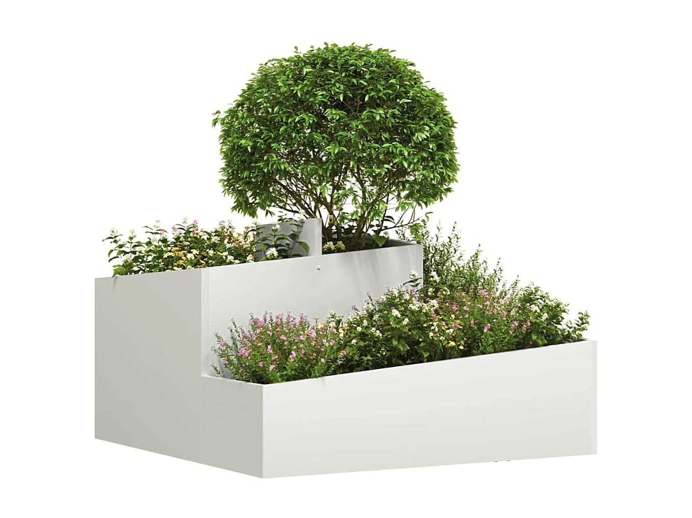 Maceta para Jardín | Jardinera | Macetero Blanco 80 x 80 x 50 cm