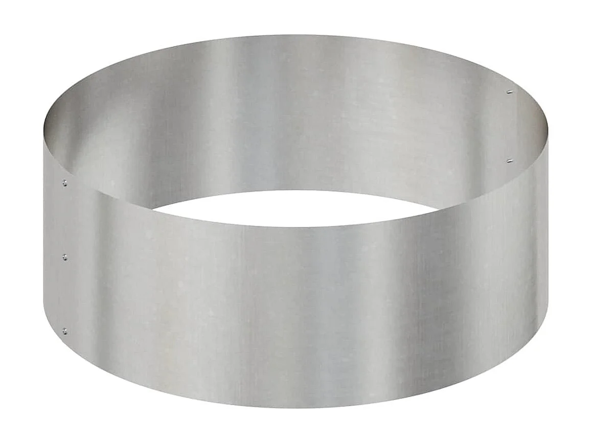 Cache-pot de jardin | Jardinière Argent 90 x 90 x 20 cm Acier inoxydable