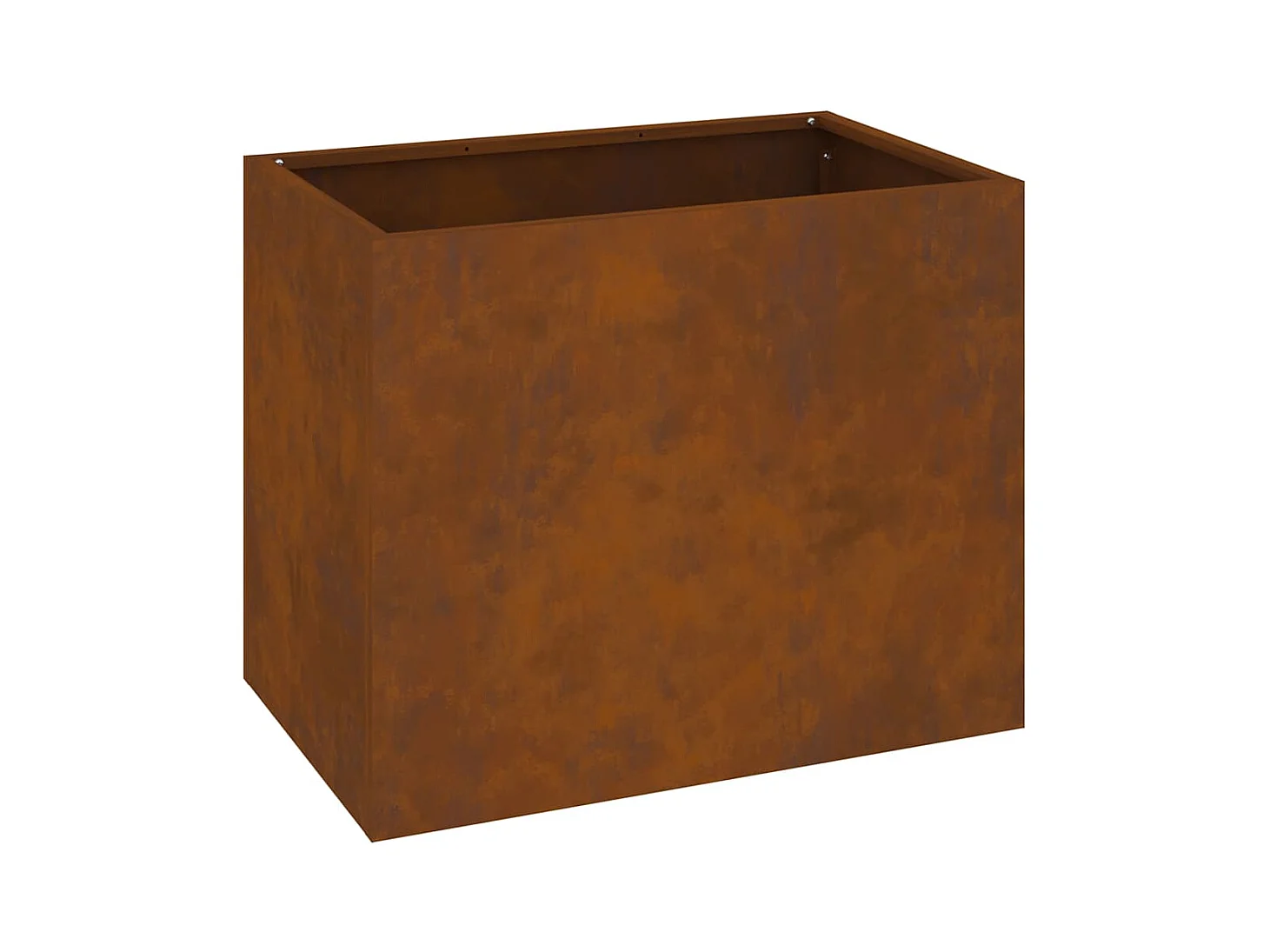 Maceta para Jardín | Jardinera | Macetero Marrón 50 x 32 x 40 cm Acero Envejecido