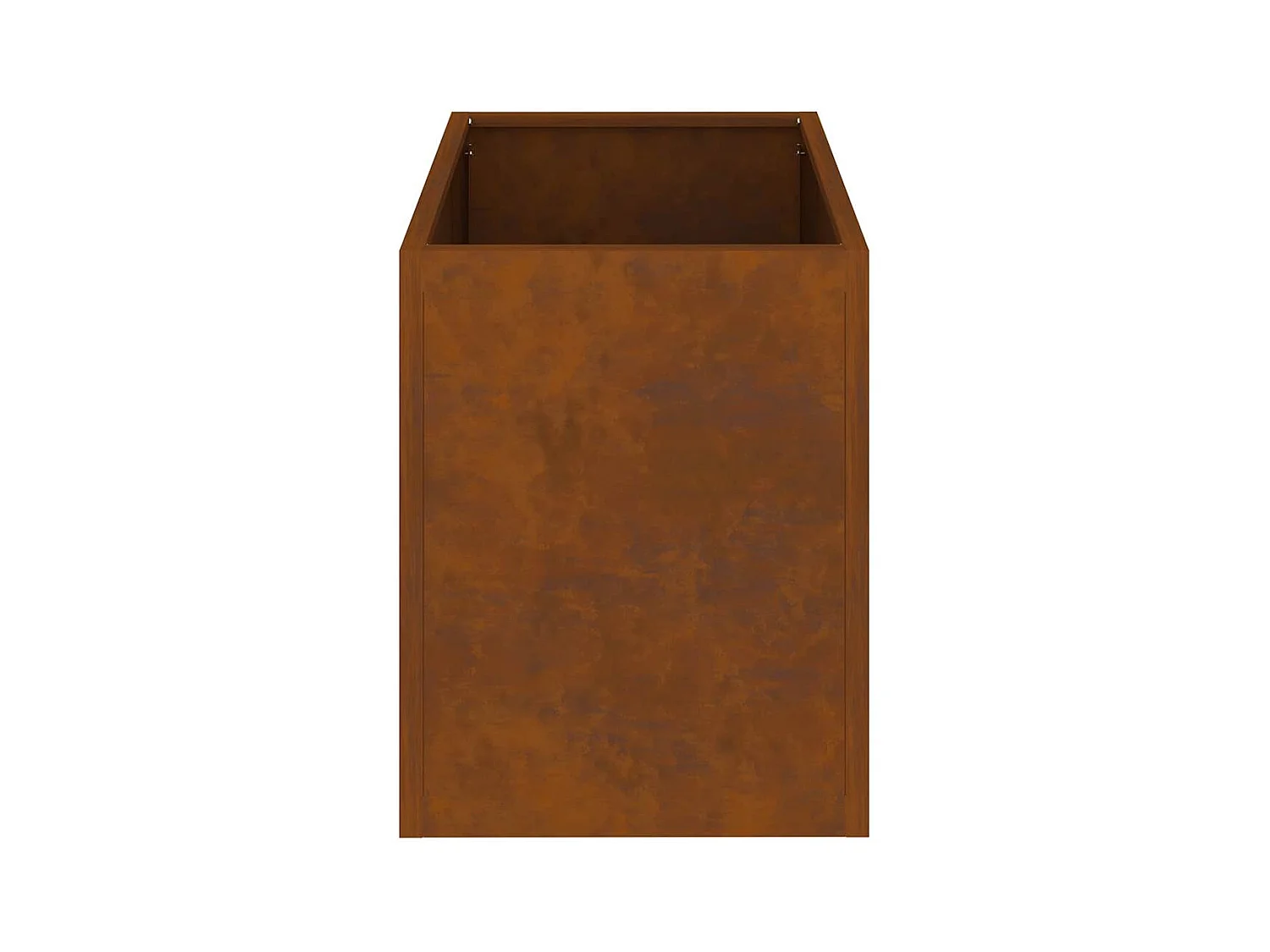 Maceta para Jardín | Jardinera | Macetero Marrón 50 x 32 x 40 cm Acero Envejecido