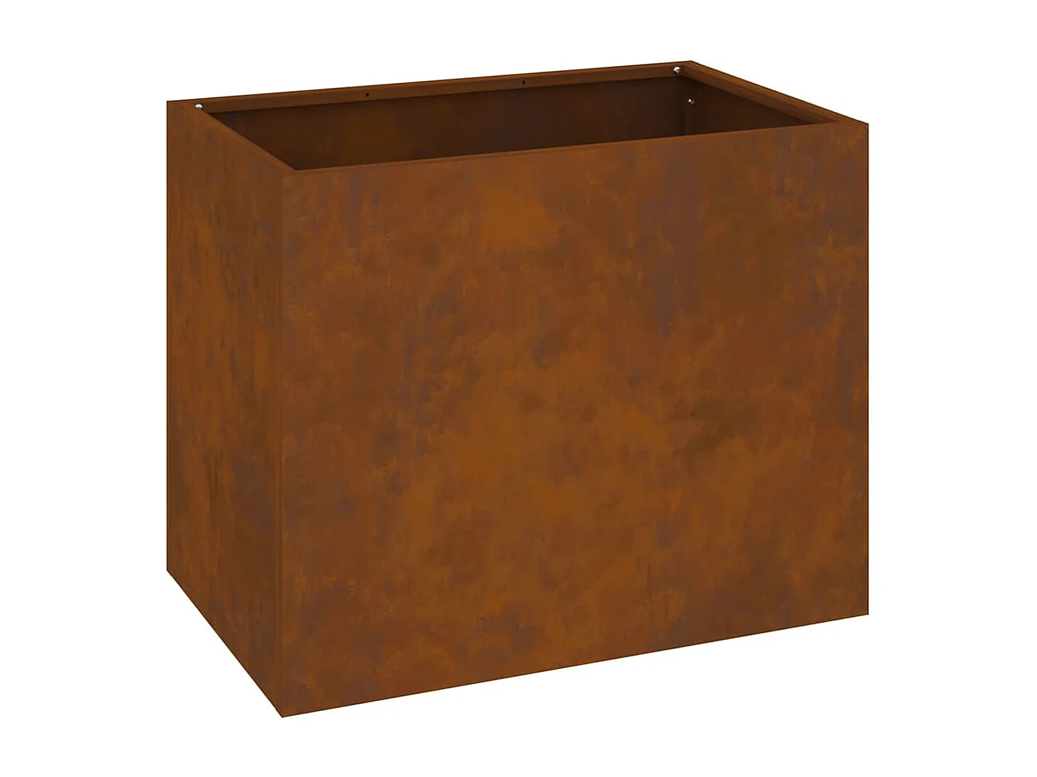 Cache-pot de jardin | Jardinière Marron 50 x 32 x 40 cm Acier vieilli