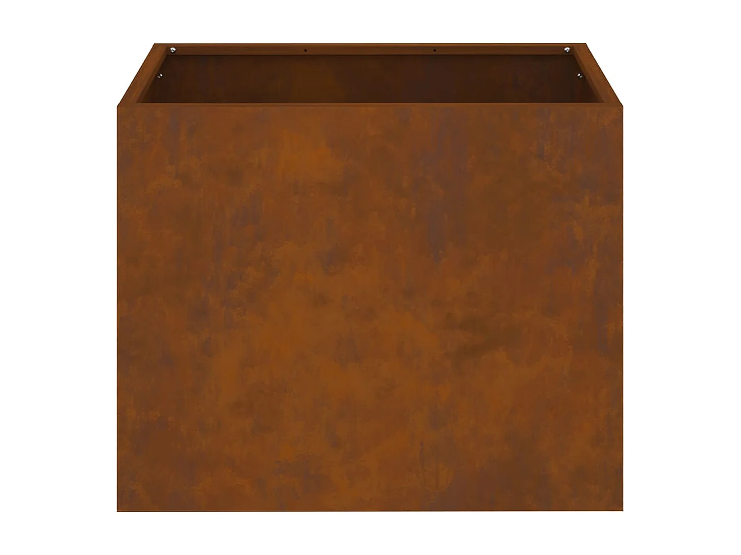 Cache-pot de jardin | Jardinière Marron 50 x 32 x 40 cm Acier vieilli