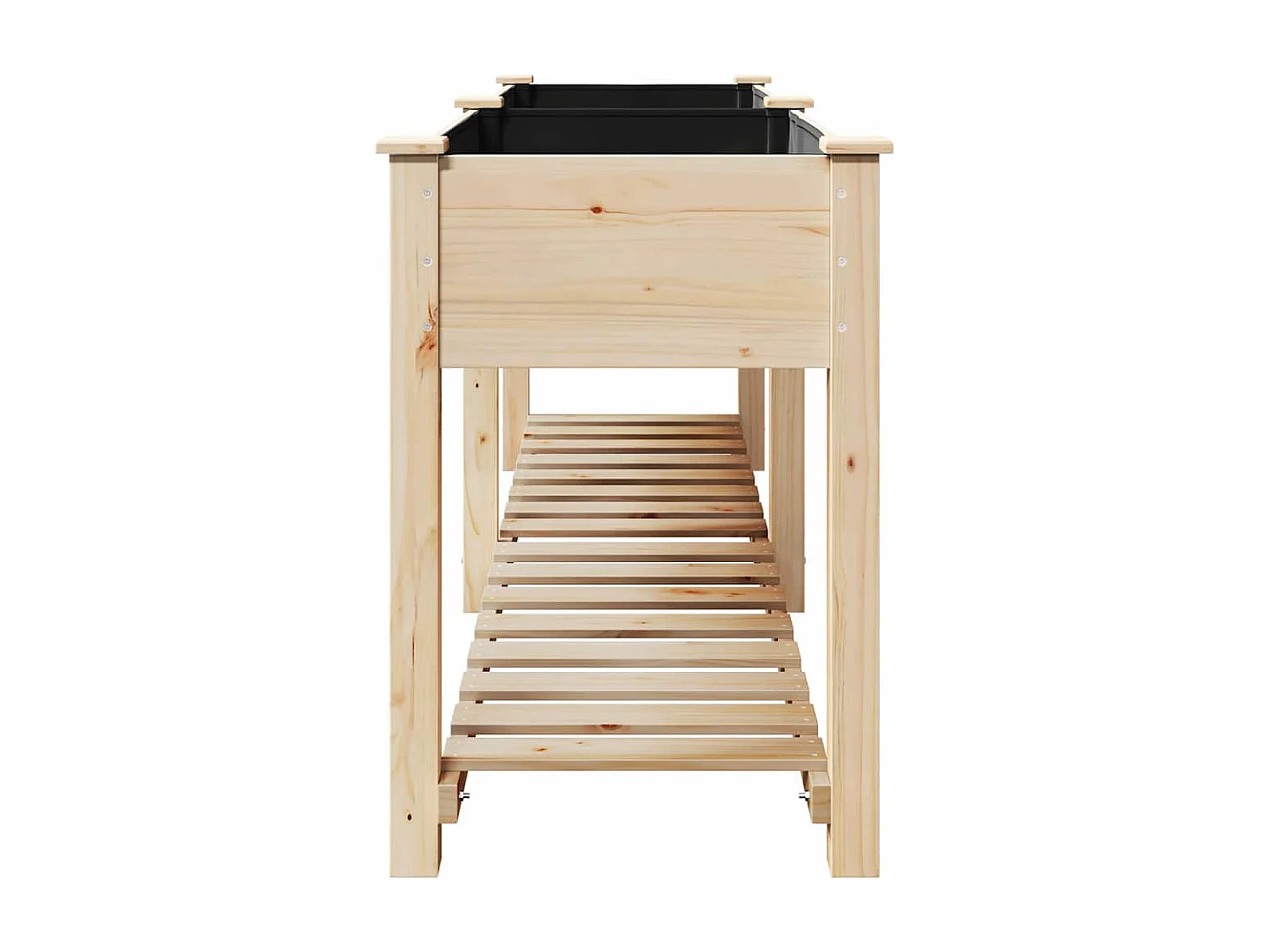 Cache-pot de jardin | Jardinière avec étagère Beige 203 x 53 x 76.5 cm